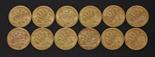 George V, gold half sovereigns, comprising one Perth Mint 1911, three Sydney Mint 1915, eight