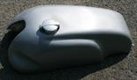 A VINTAGE MOTORCYCLE FUEL TANK  Viewing advised