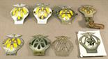 A GROUP OF EIGHT AA CAR BADGES of varying ages^ including a 1945-1967 with original card box.  (8)