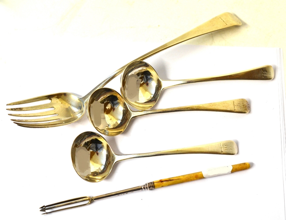 A III Silver Runcible Spoon, Richard Crossley, London 1796, Old