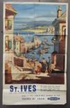 A British Railways "Western Region" St Ives poster "ST IVES on the Cornish Riviera" printed by