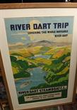 A vintage travel poster "Covering The Whole Navigable River Dart" for the River Dart Steamboat Co.