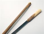 A ivory sword stick, total length 90cm. Condition Report: There are two cracks running down from the