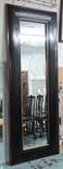 PIER GLASS TALL MIRROR, in a dark wood frame, 80cm W x 220cm H. (with faults)