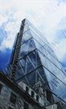 SIMON MOUNCEY, 'The Cheese Grater', oil on board, 100cm x 60cm, signed lower left and framed.