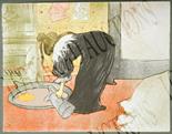 HENRI DE TOULOUSE LAUTREC, 'Le tub' 1969 lithograph in colours on water marked paper, 39.5cm x 51cm,