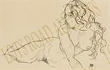 EGON SCHIELE (Austrian, 1890-1918) 'Reclining nude' 2007, lithograph, limited edition, 35cm x