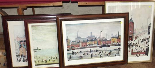 Northern River Scene L S Lowry Print