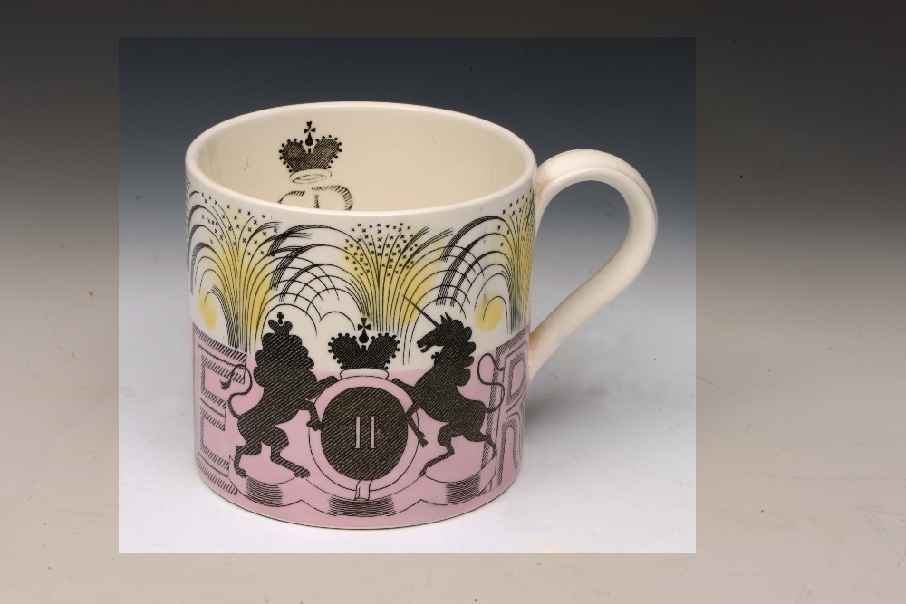Eric Ravilious for Wedgwood A 1953 Queen Elizabeth II Coronation mug