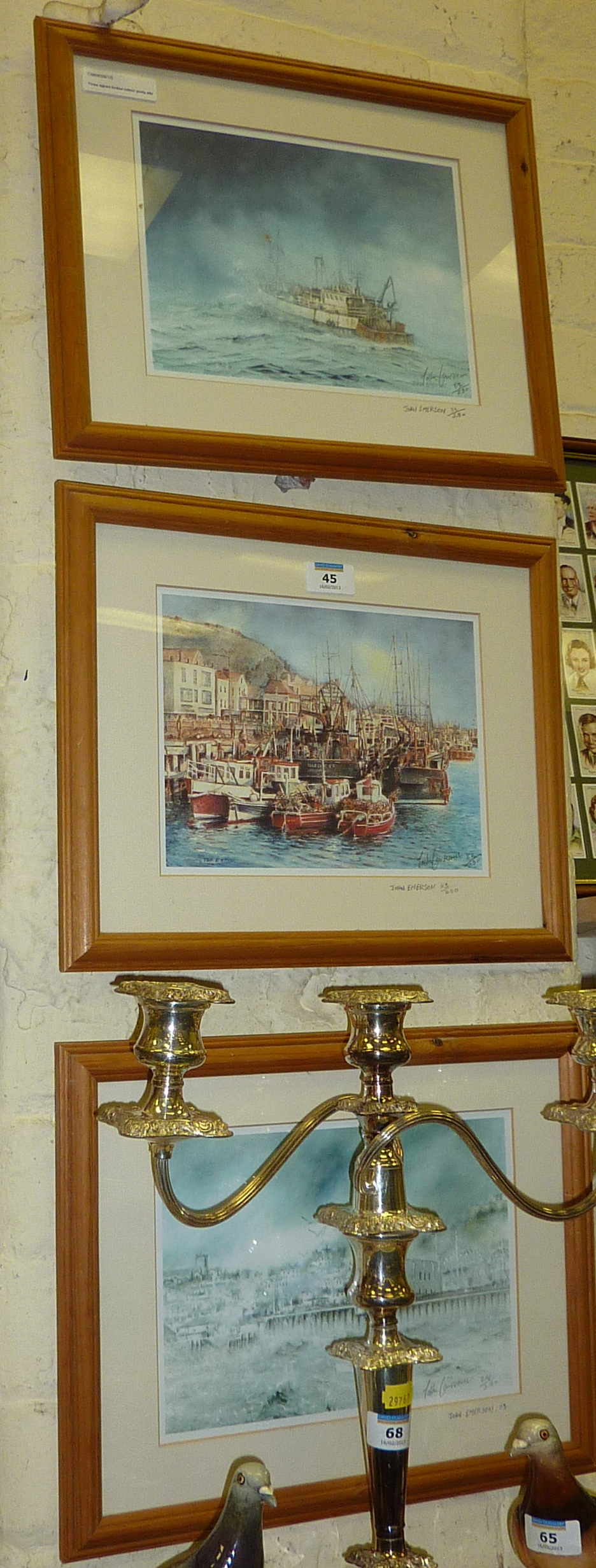 Three signed limited edition prints after John Emerson