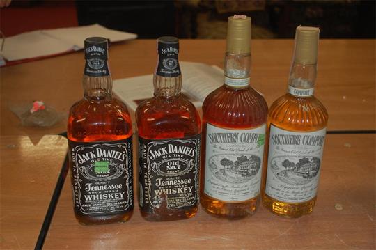 Jack Daniels Tennessee Sour Mash Whisky Two Bottles And Southern