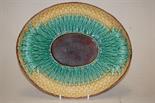 A late 19th century majolica bread plate