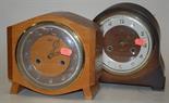 A 1950s Smiths Enfield mantel clock and one other (2)