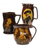 THREE ROYAL DOULTON KINGSWARE JUGScomprising Parson Thorne, Memories and another inscribed It is