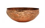 A NEWLYN RAISED COPPER REPOUSSÉ BOWL DESIGNED BY J D MACKENZIEthe gently curving sides encircled