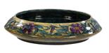 AN S HANCOCK & SONS MORRIS WARE BOWL DESIGNED BY GEORGE CARTLIDGEdecorated with purple flowers, 29cm