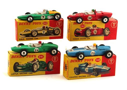 dinky toys racing cars