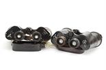 German Service 7 x 50 Bino­culars: bmk (Czech for Wehrmacht) Dienstglas and Kreigsmarine, stamped