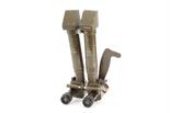 A pair of Huet Dienstglas Scissor Binoculars, marked Huet, Paris, for German military use, F