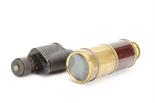 A 19th century brass eight-draw Pocket Telescope, engraved `L`Ingr Chevalier, Opticien du Roi,