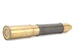 A 19th century brass two-draw Naval Telescope, in leather case, 1040mm extended, G