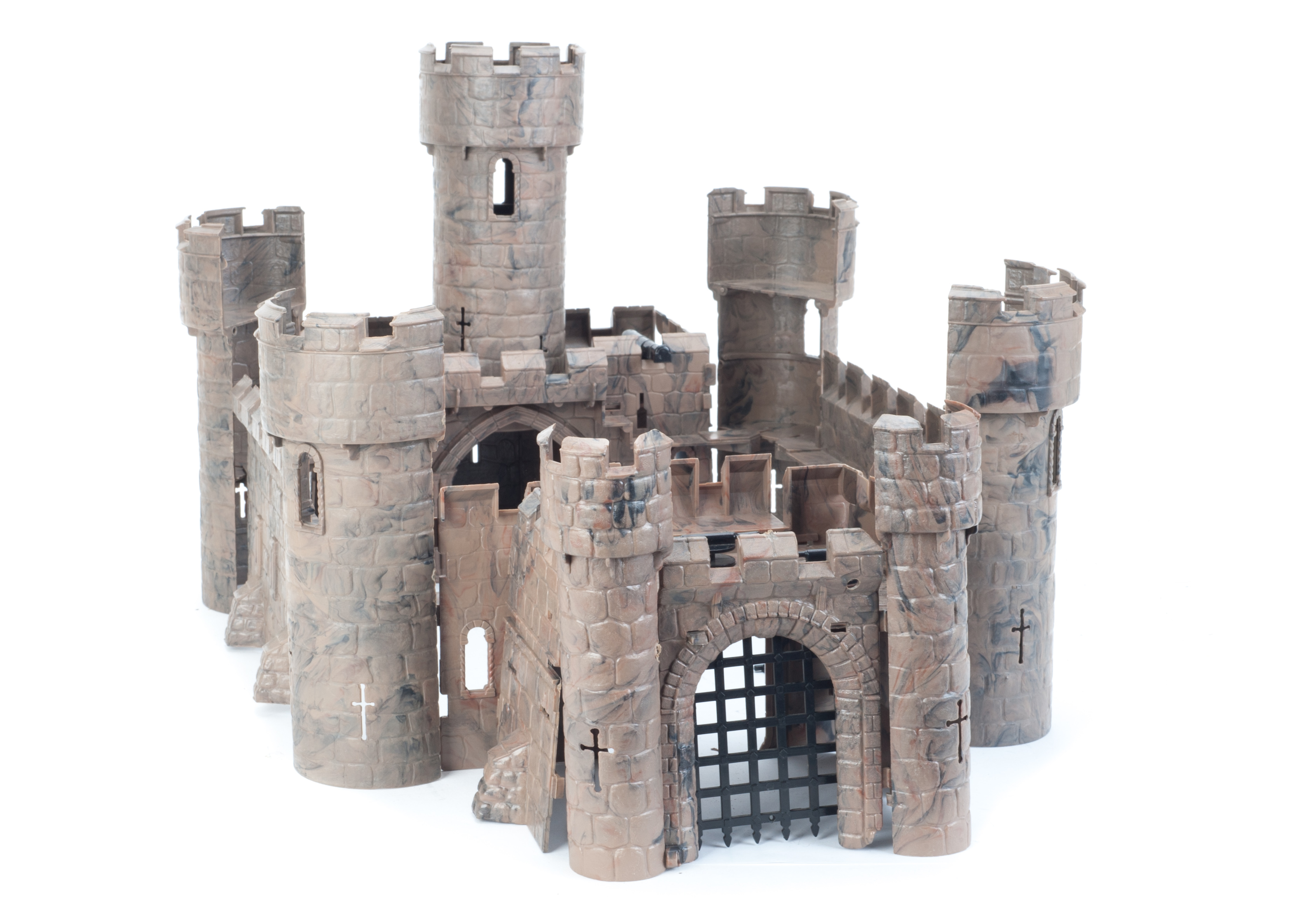 A Kleeware Crusaders? Castle, constructed of moulded plastic with working drawbridge, circa 1955