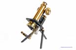 A W Watson & Sons Ltd lacquered and anodised brass Folding Compound Monocular Microscope,  with