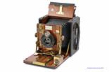 A Sanderson Hand Camera, with Aldis No.2 f/6 5.75" lens, body, G, catch not locking, lens, VG,