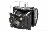 A Van Neck Press Master Camera, with Ross Xpres f/4.5 6" lens, body, F, shutter not working, lens,