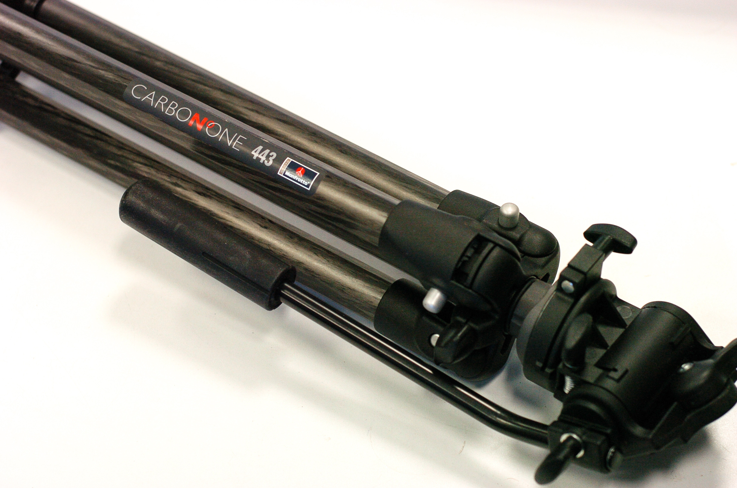 A Manfrotto Carbon One 443 Tripod, with Manfrotto 200 pan head, VGE