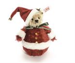 A Steiff Limited Edition Roly Poly Santa Teddy Bear, 2003, No.2293 of 5000, in original box with