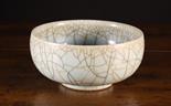 A Celadon Crackle glazed Bowl 4 ins (10 cms) high, 8¼ ins (21 cms) in diameter.