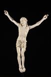 A Large Late 18th Century Finely Carved Ivory Corpus Christi, 23 ins (58 cms) in height.