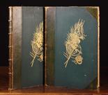 Two Large Volumes of Engravings of the works of J.L. Gérome, Circa 1850; the gold blocked green