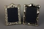 Two Decorative Silver Photo Frames by Carr's of Sheffield Ltd, both hallmarked Sheffield 1992.