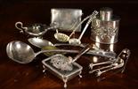 A Collection of Silver Plated Wares.  A small Sheffield plated chaffing dish with engraved lid and