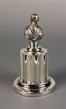 A Victorian Silver Bust Ink Well bearing Charles Thomas Fox & George Fox's makers' mark and