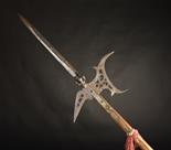 A 19th Century Copy of a 17th Century Venetian Style Parade Halberd.  The pierced and engraved steel