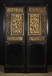 A Pair of Fine & Impressive Antique Chinese Doors.  Each door featuring fabulous pierced & carved