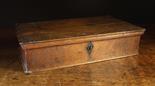 A Small 18th Century Oak Box embellished with punchwork and enclosing a small lidded till to the