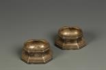 A PAIR OF BRITANNIA STANDARD TRENCHER SALTS of conventional form, by Hemming and Co., London 1926,
