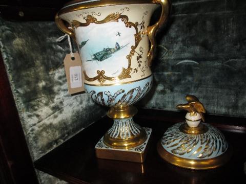 Coalport Limited Edition Eagle Vase Commemorating The 50th