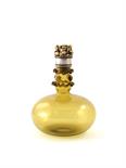 A rare James Powell & Sons, Whitefriars amber glass decanter, ovoid form with cylindrical neck, with