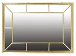 A George III giltwood wall mirror in Adam style, the rectangular plate to beaded mouldings and