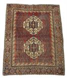 An Afshar rug, south east Persia, c.1930, 206 x 152cm.  Provenance: The part contents of a Wiltshire