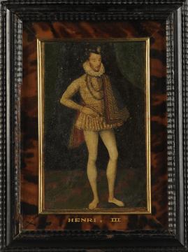 STUDIO OF FRANCOIS CLOUET (1522-1572) circa 1570, portrait of Henri III, standing full length, in an