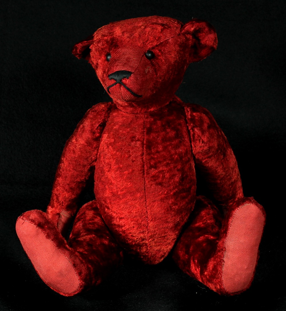 red velvet teddy bear