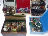 Collection of jewellery and boxes