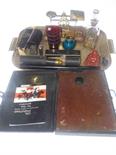 Collectables including postal scales, telescope, artists set, perfume bottle, manicure set, etc