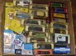 Box of model vehicles